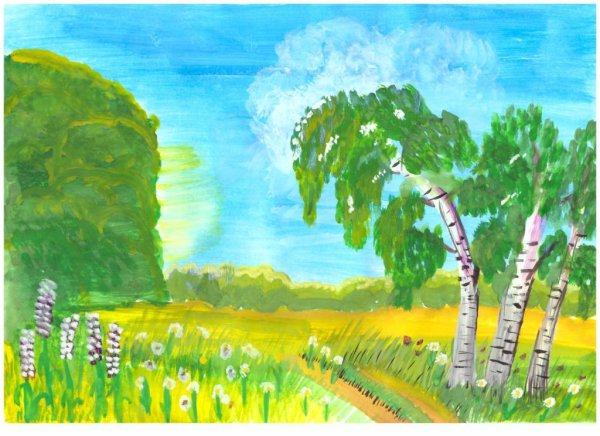 Рисунок на тему природа родного края