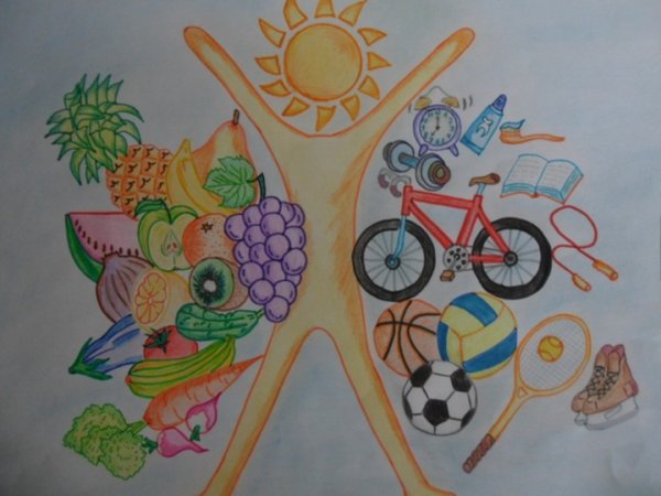 Рисунок на тему здоровый образ жизни