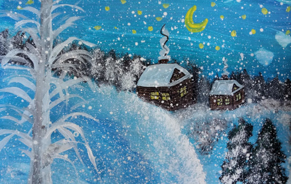 Рисование зима