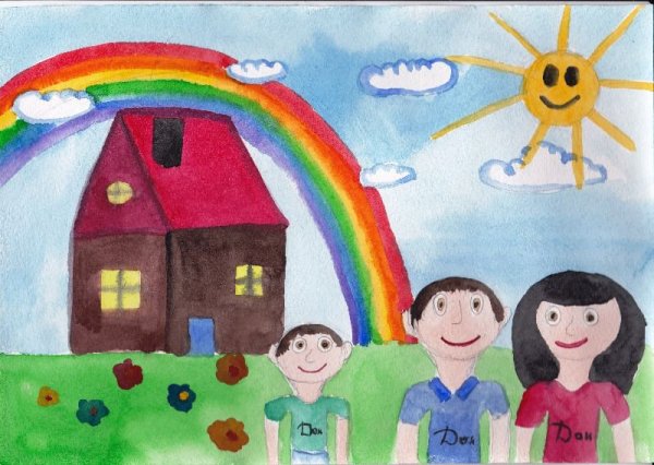 Рисунок на тему моя семья