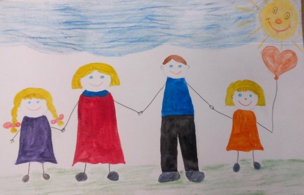 Конкурс рисунков моя семья