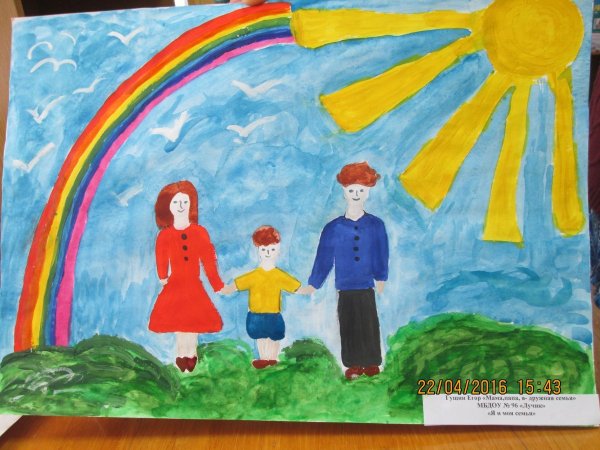 Рисунок на тему моя семья