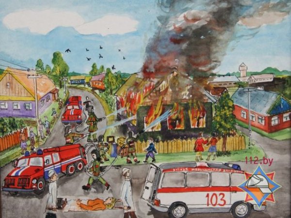 Пожарный глазами детей
