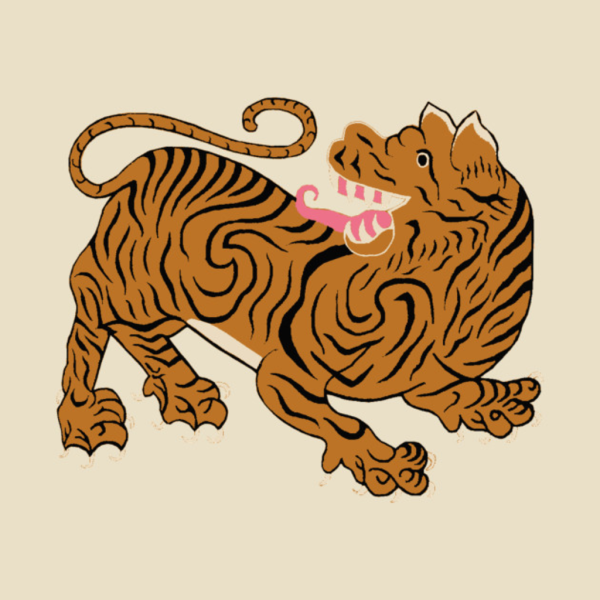 Декоративное изображение тигра