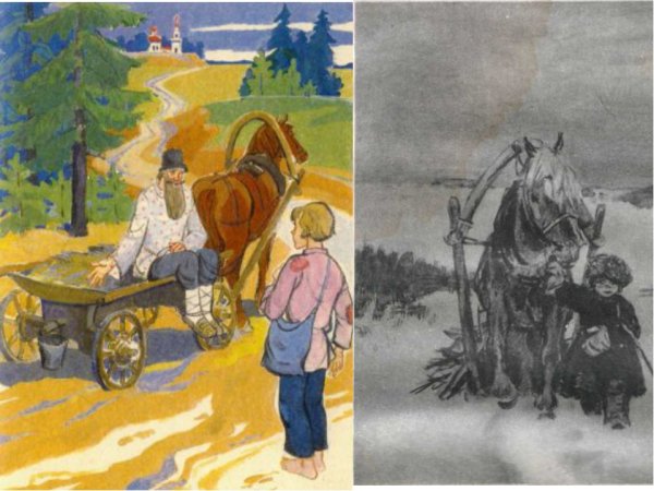 Иллюстрации по творчеству Некрасова