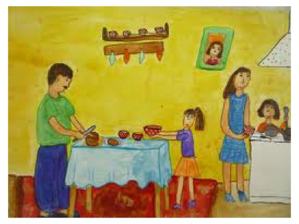 Рисунок на тему бытовой Жанр