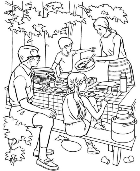 Рисунок на бытовую тему