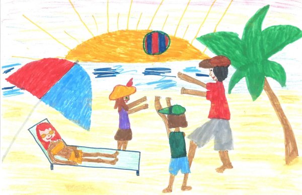 Летние каникулы рисунок