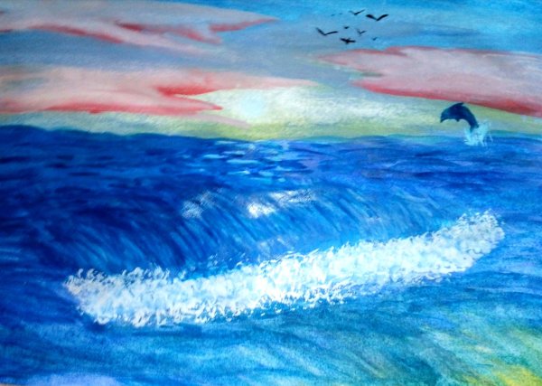 Рисунки на свободную тему красками