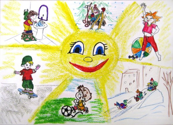 Рисунок на спортивную тему