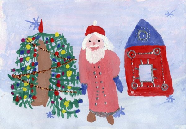 Дед Мороз рисунок
