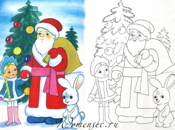 Рисунок на новогоднюю тему