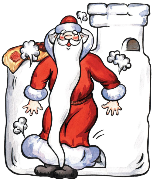 Прикольный дед Мороз