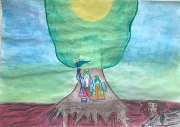 Рисунки детей на тему Олонхо