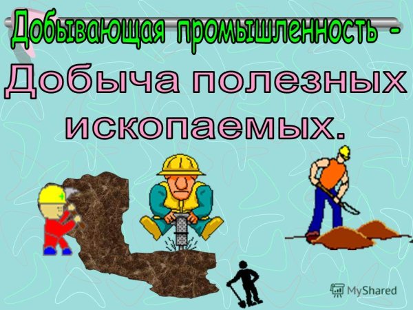 Плакат полезных ископаемых