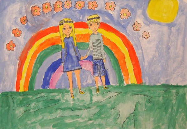 Добро рисунок детский