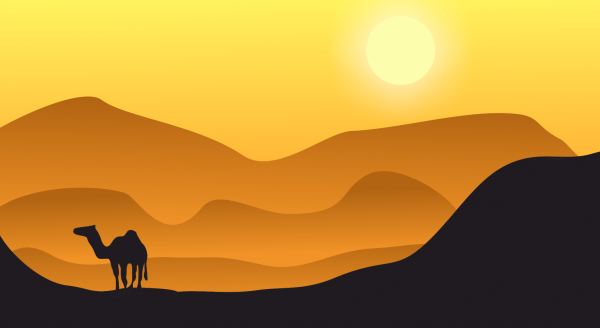 Картина пустыни для детей