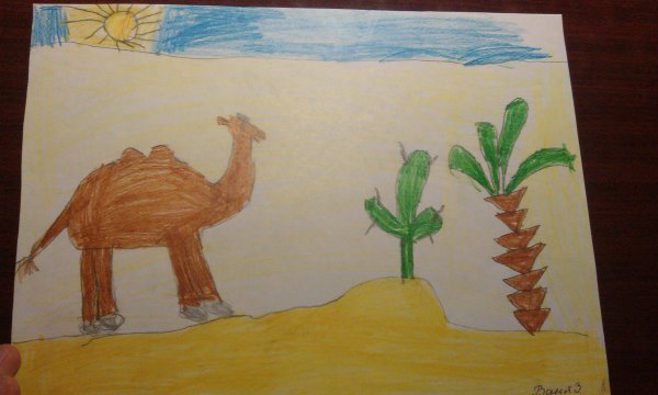 Рисование на тему пустыня