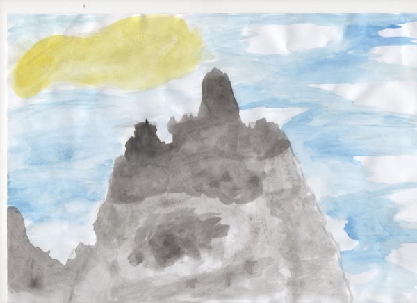 Иллюстрация к стихотворению Утес Лермонтова