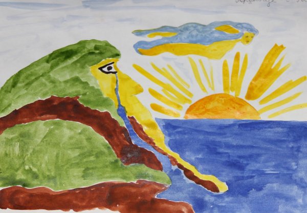 Утёс Лермонтов иллюстрации