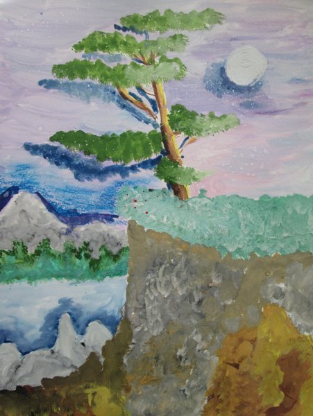 Иллюстрация к утесу Лермонтова