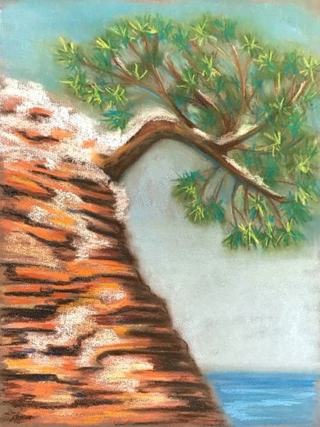 Рисунок Утес Лермонтова