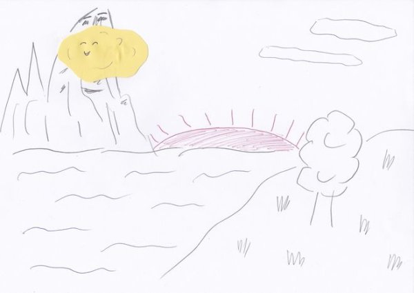 Утес рисовать