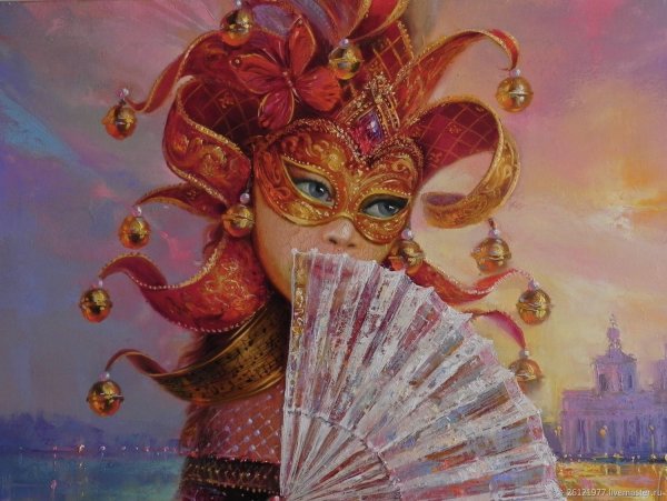 Елена Флерова картина Венецианский карнавал