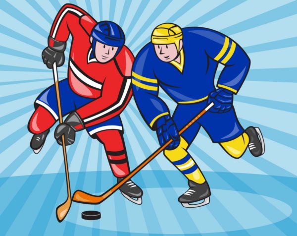 Раскраска хоккеист