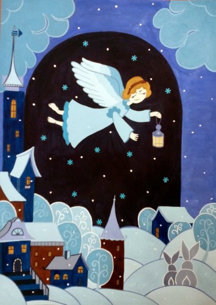 Рисунок на тему Рождественское чудо