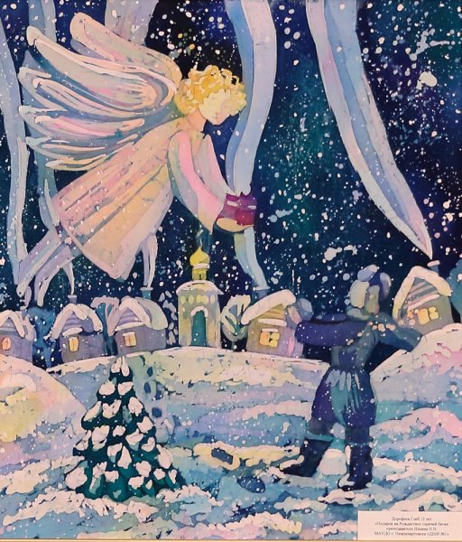 Рождество детские рисунки