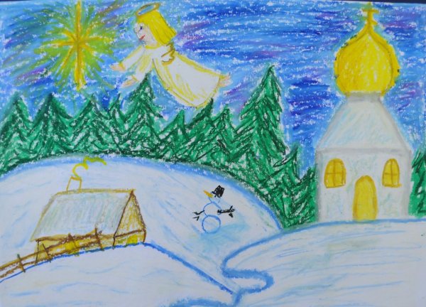 Рождество рисунок