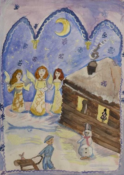 Рождественские раскраски для детей