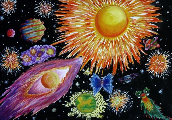 Рисунок на тему космос