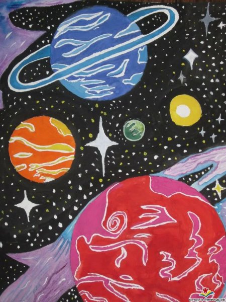 Картина космос для детей