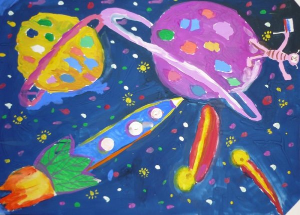 Рисунок на космическую тему