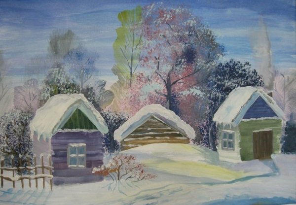 Пейзаж Пермского края рисунки