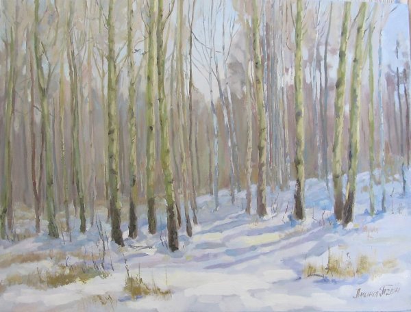 Зима в Забайкалье рисунок