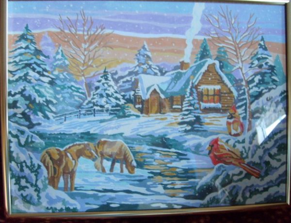 Зимний пейзаж четвёртый класс с животными