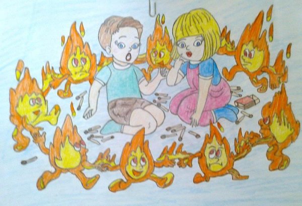 Рисунки по пожарной безопасности для детей