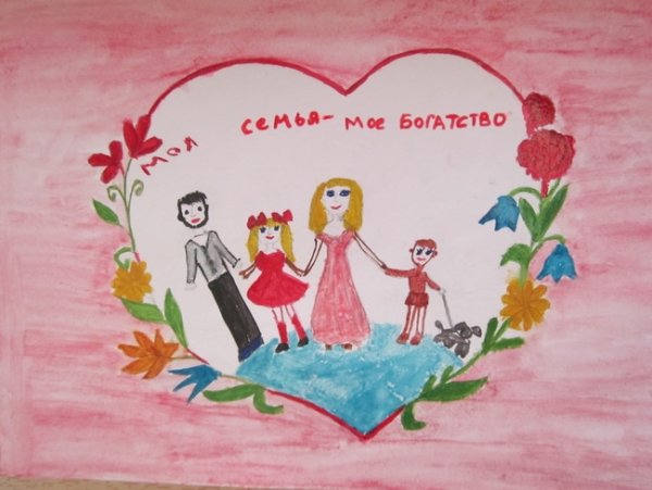 Плакат моя семья мое богатство