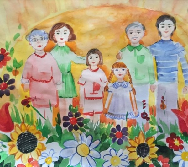 Конкурс детских рисунков моя семья мое богатство