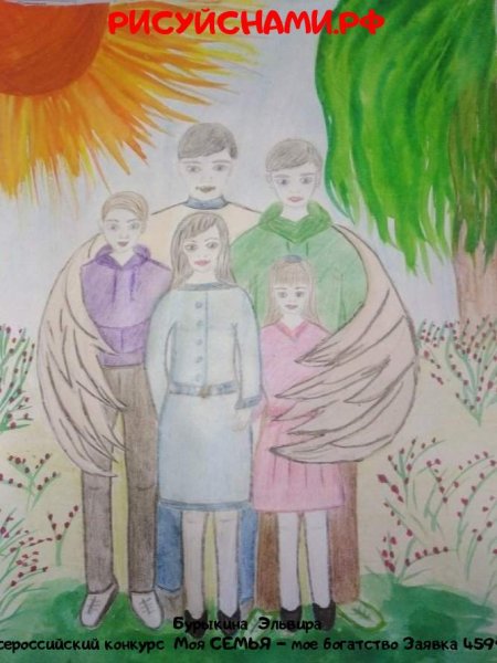 Рисунки на тему семья мое богатство