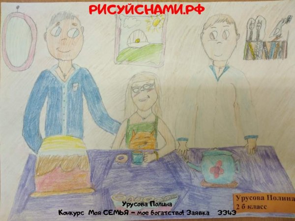 Моя семья моё богатство рисунки