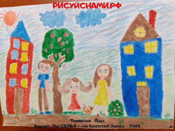 Детские рисунки семьи