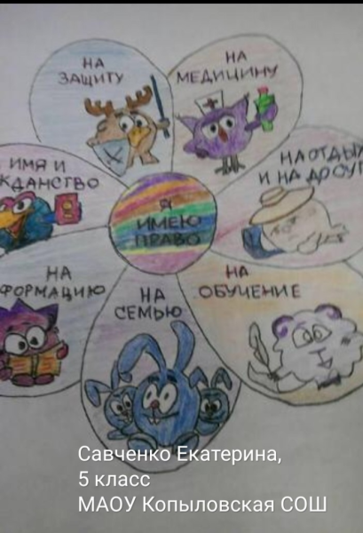 Рисунок на тему Мои права