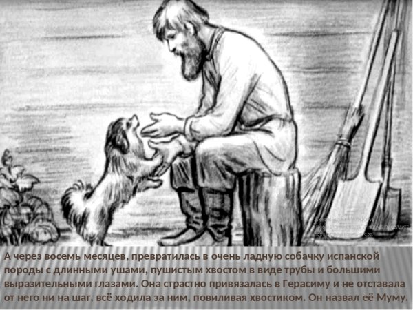 Муму Тургенев собака