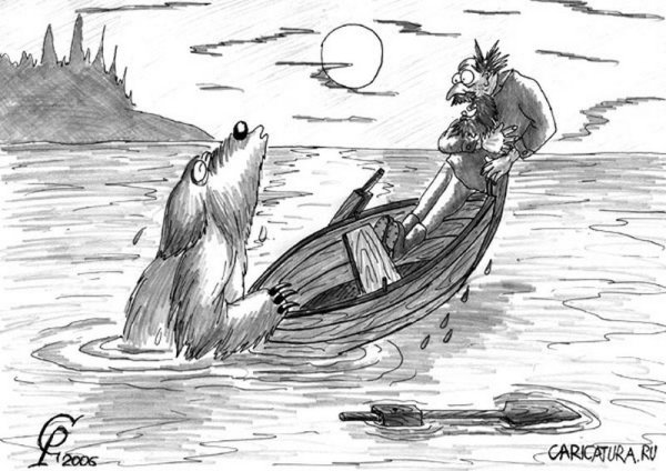 Рисунок Герасим топит Муму