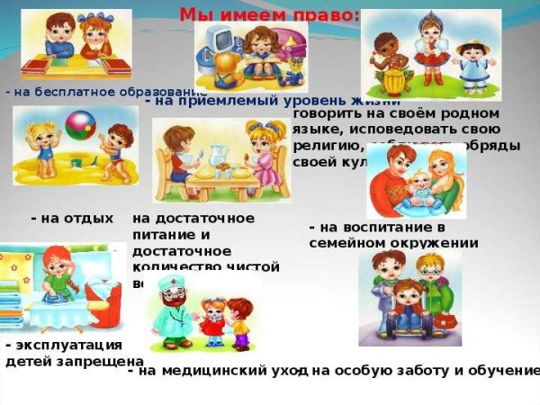 Права и обязанности рисунок