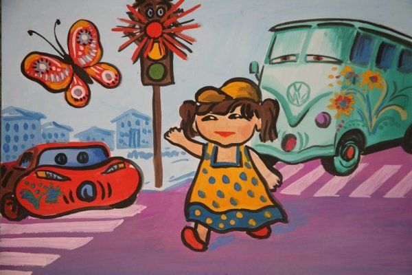 Рисунок на тему лето без ДТП